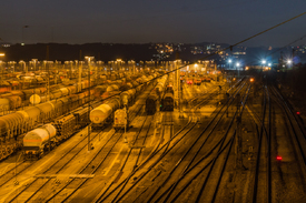 Rangierbahnhof bei Nacht 2/11514290