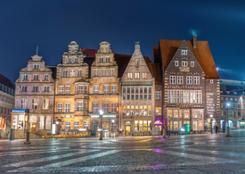 Bremen Marktplatz bei Nacht/11972262