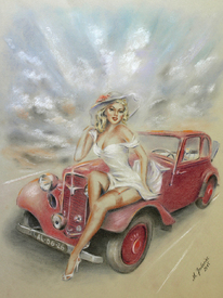 Pin-up und Oldtimer/12083387