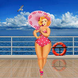 Plus Size Pin Up Girl /12104828