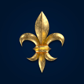 Fleur de Lys golden korrodiert/12413515