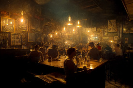 Old Cuban bar interior/12628849