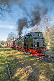 Die Selketalbahn am Bahnhof Hasselfelde/12743147