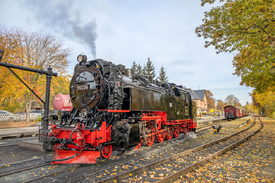 Die Brockenbahn am Bahnhof Drei Annen Hohne/12743151