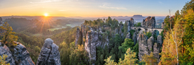 Bastei Panorama bei Sonnenaufgang/12814096