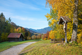 Wegkreuz im Herbst/12817148