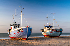 Fischkutter am Strand/12818499