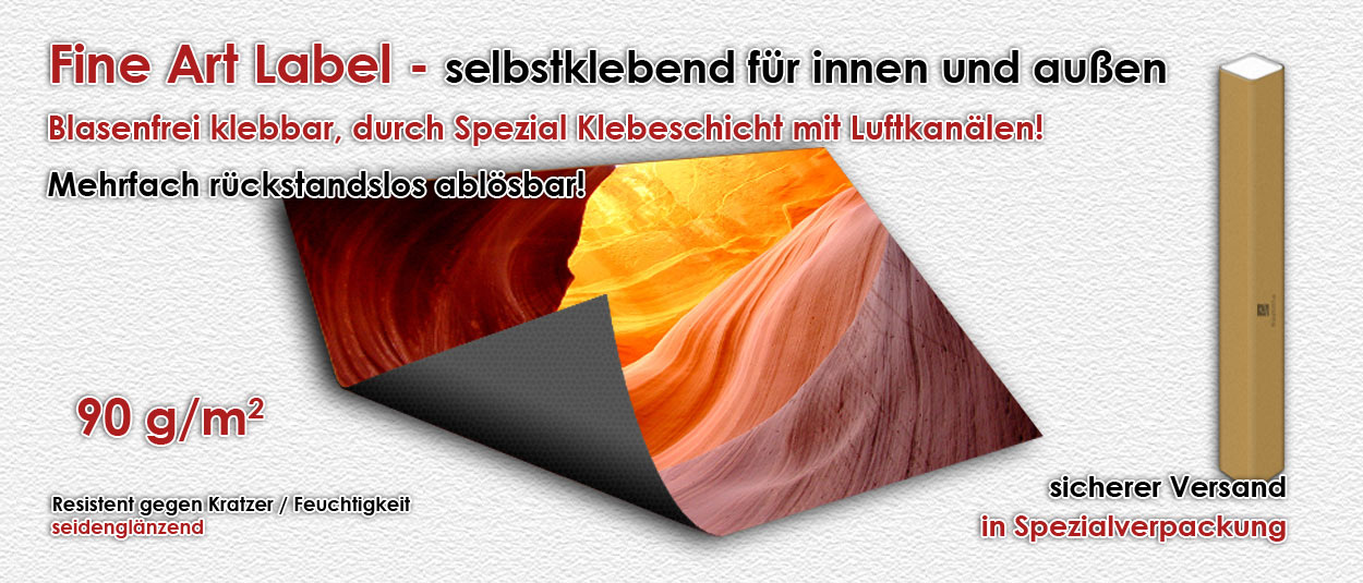 Fine Art Label Detailansicht Fine Art Label Detailansicht