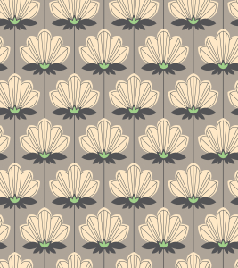 Bild-Nr: 9011999 Retro Blumenornamente Erstellt von: patterndesigns-com