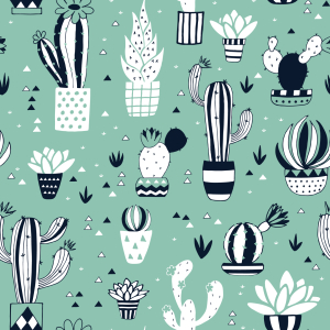 Bild-Nr: 9014993 Kaktus Im Blumentopf Erstellt von: patterndesigns-com