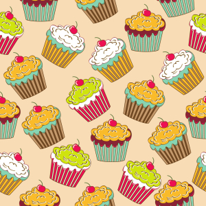 Bild-Nr: 9015397 Leckere Cupcakes Erstellt von: patterndesigns-com