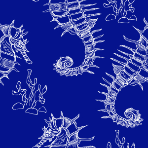 Bild-Nr: 9015462 Skizzierte Seepferdchen Erstellt von: patterndesigns-com