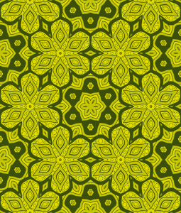 Bild-Nr: 9015521 Floral in Sechsecken Erstellt von: patterndesigns-com