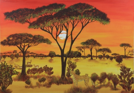 Bild-Nr: 10079763 Sonnenuntergang in Afrika Erstellt von: Petra Koob