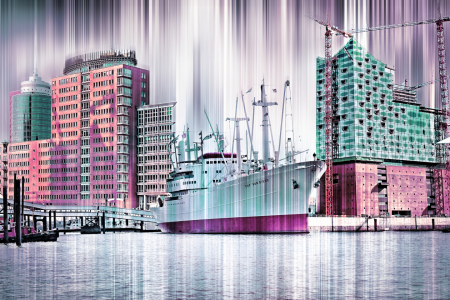 Bild-Nr: 10710161 Hamburg Panorama Collage Erstellt von: Galerie-Fotoeffekt