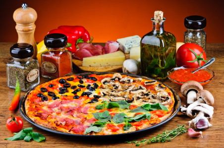 Bild-Nr: 11007602 Pizza und Zutaten Erstellt von: Christian Draghici