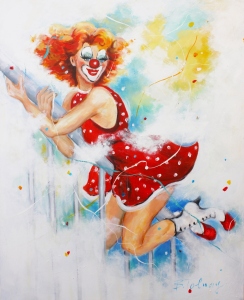 Bild-Nr: 11113251 PinUp Clown Sally Erstellt von: Barbara  Tolnay