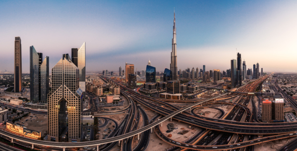 Bild-Nr: 11242890 Dubai - Burj Khalifa Panorama bei Sonnenuntergang Erstellt von: Jean Claude Castor