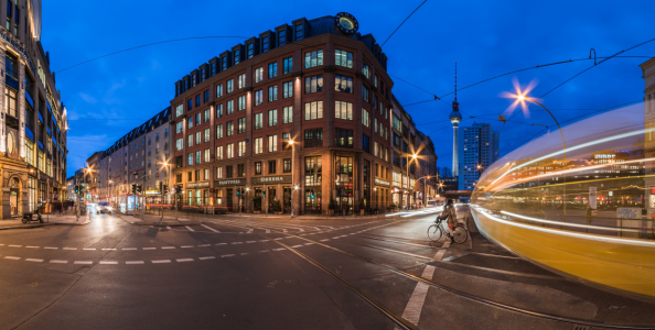 Bild-Nr: 11445142 Berlin - Hackescher Markt Panorama zur blauen Stunde Erstellt von: Jean Claude Castor