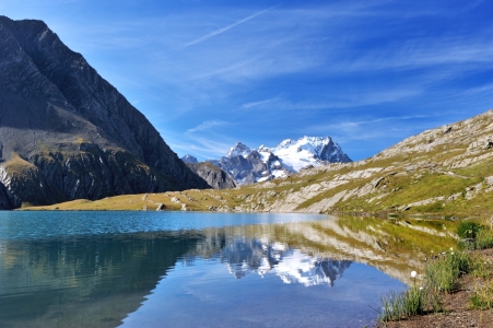 Bild-Nr: 11454071 Bergsee mit Gletscherspiegelung Erstellt von: KundenNr-160338