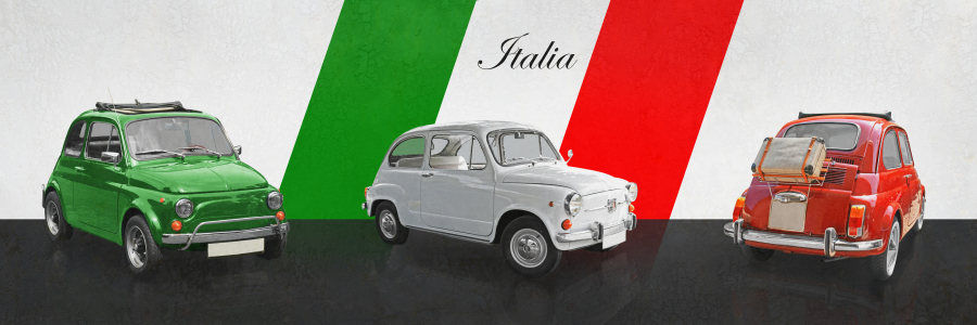 Bild-Nr: 11537514 Drei kleine Italiener in den Landesfarben Erstellt von: Mausopardia