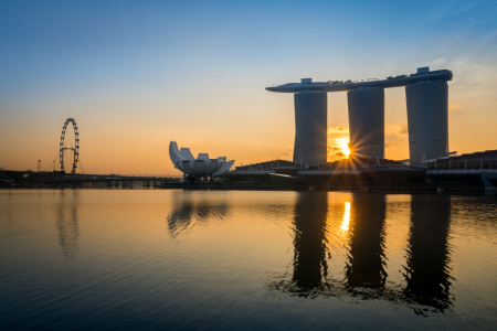 Bild-Nr: 11549846 Sonnenaufgang in Singapur Erstellt von: Bart-Achilles