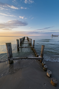 Bild-Nr: 11594588 Buhne im Abendlicht | Zingst Ostsee Erstellt von: ReichderNatur