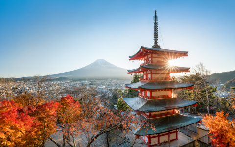 Bild-Nr: 11719270 Chureito Pagoda und Mount Fuji in Fujiyoshida Japan Erstellt von: eyetronic