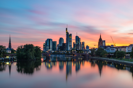 Bild-Nr: 11884075 Frankfurt Skyline bei Sonnenuntergang Erstellt von: Robin-Oelschlegel-Photography