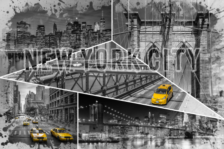 Bild-Nr: 11916539 NEW YORK CITY Urban Collage No 4 - colorkey Erstellt von: Melanie Viola