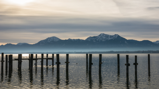 Bild-Nr: 11926093 Chiemsee mit Alpenblick am Morgen Erstellt von: luxpediation