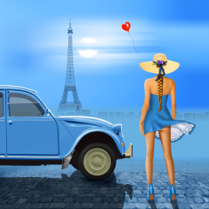 Bild-Nr: 11936136 Die Liebe zu Paris oder französisch Blau Erstellt von: Mausopardia