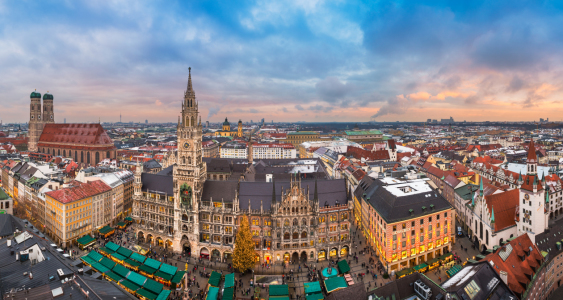 Bild-Nr: 12035753 Sonnenuntergang in München Erstellt von: Mapics