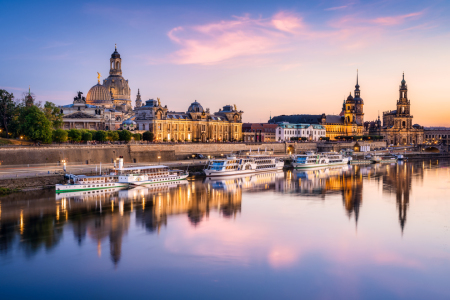 Bild-Nr: 12248568 Skyline von Dresden bei Sonnenuntergang Erstellt von: eyetronic