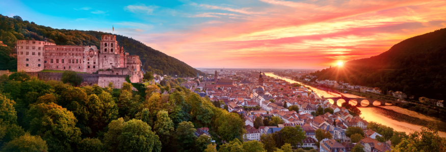 Bild-Nr: 12251235 Farbenfroher Sonnenuntergang über Heidelberg Erstellt von: Smileus