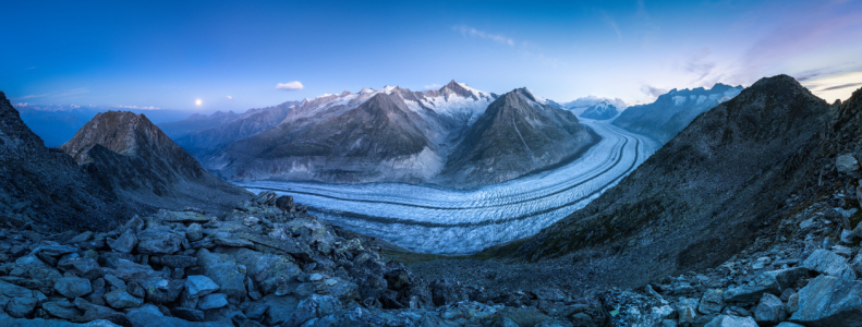 Bild-Nr: 12621318 Aletschgletscher bei Vollmond Erstellt von: eyetronic