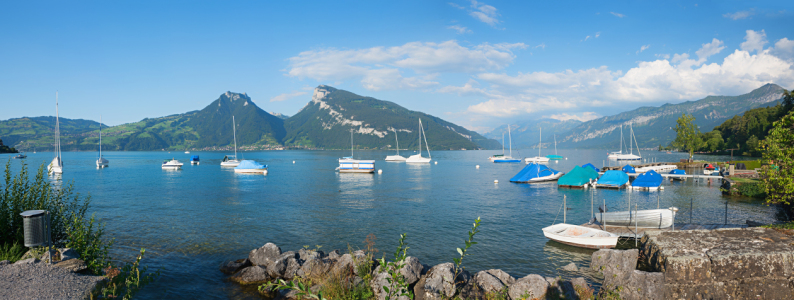 Bild-Nr: 12806761 Hafen Faulensee am Thunersee Schweiz Erstellt von: SusaZoom