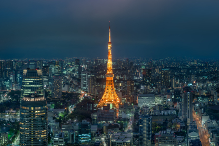 Bild-Nr: 12813415 Tokyo Tower bei Nacht Erstellt von: eyetronic