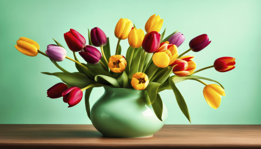 Bild-Nr: 12817212 Tulpen in Vase KI Erstellt von: XYRIUS