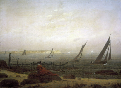 Bild-Nr: 30000378 Friedrich / Woman at the sea / c.1818 Erstellt von: Friedrich, Caspar David