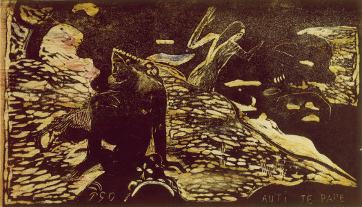 Bild-Nr: 30000636 Gauguin, Auti Te Pape/Holzschnitt/um1893 Erstellt von: Gauguin, Paul