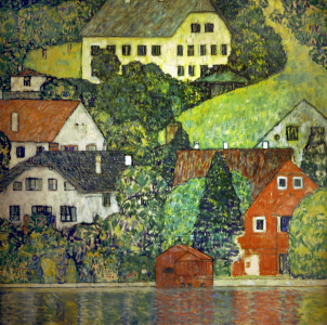 Bild-Nr: 30001212 Gustav Klimt / Houses in Unterach / 1916 Erstellt von: Klimt, Gustav