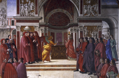 Bild-Nr: 30001480 Ghirlandaio / Annunciation to Zechariah Erstellt von: Ghirlandaio Domenico (Domenico Tommaso Bigordi)