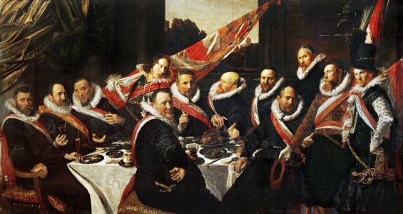 Bild-Nr: 30001684 Banquet of the Officers.../ Hals / 1616 Erstellt von: Hals, Frans
