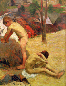 Bild-Nr: 30001722 P.Gauguin, Bathing Breton Boys / 1888 Erstellt von: Gauguin, Paul