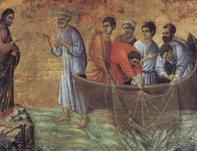 Bild-Nr: 30002112 Duccio /App.of Christ on Lake Tiberias Erstellt von: Duccio (di Buoninsegna)