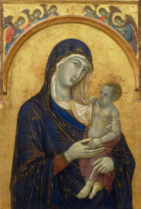 Bild-Nr: 30002118 Duccio / Mary and Child / c.1300/05 Erstellt von: Duccio (di Buoninsegna)