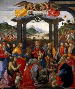 Bild-Nr: 30002220 D.Ghirlandaio /Adorat.of th.Kings/ 1488 Erstellt von: Ghirlandaio Domenico (Domenico Tommaso Bigordi)