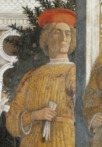 Bild-Nr: 30002380 A.Mantegna / Camera d.Sposi, Courtier Erstellt von: Mantegna, Andrea