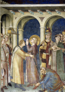 Bild-Nr: 30002436 St. Martin of Tours / fresco c. 1320/25 Erstellt von: Martini, Simone